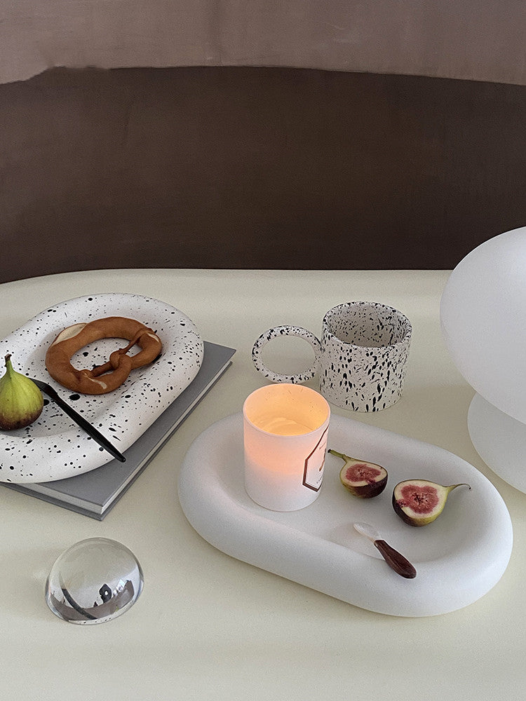 Matte Essence – Ovaal Bord van Porselein